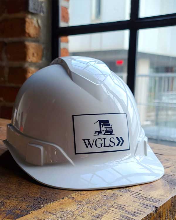 Custom WGLS construction hat