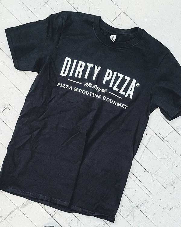 Dirty Pizza custom printed t-shirt