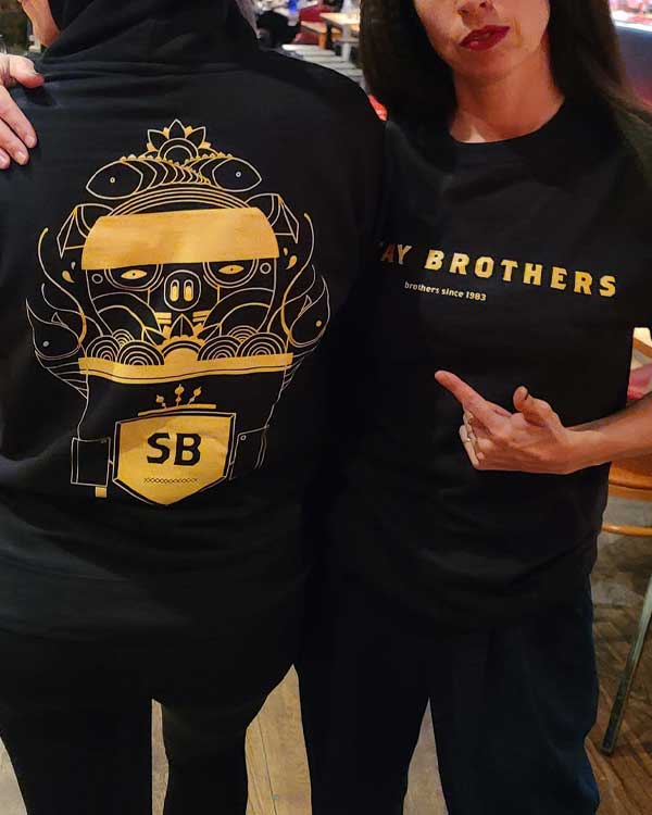 Satay Brother custom printed hoodie and t-shirt